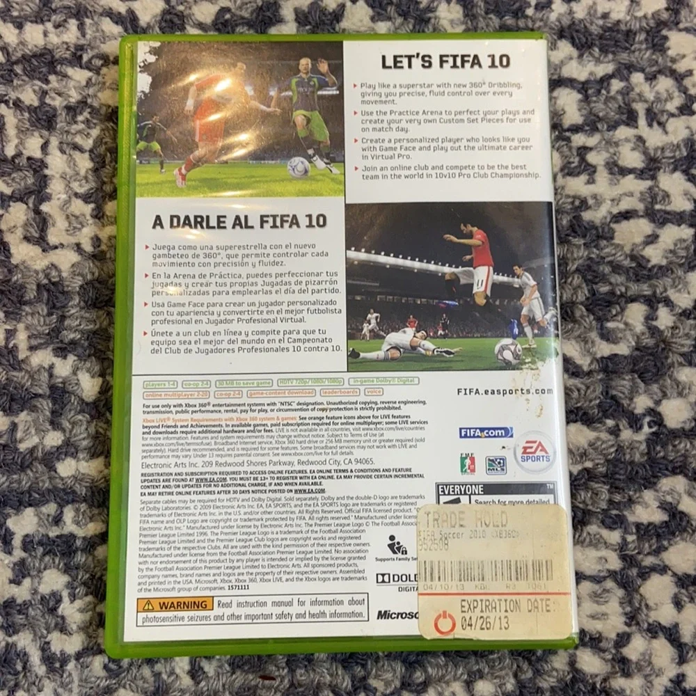 EA Sports FIFA Soccer 10 for XBOX 360